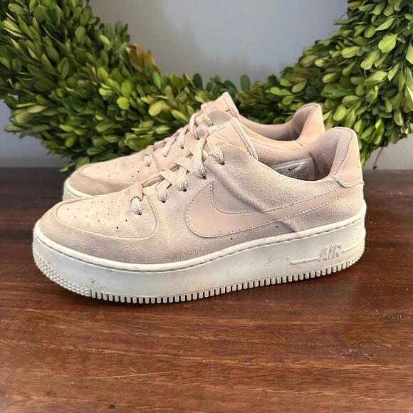 Nike Shoes - Nike Air Force 1 Sage Low Particle Beige Shoes 9.5